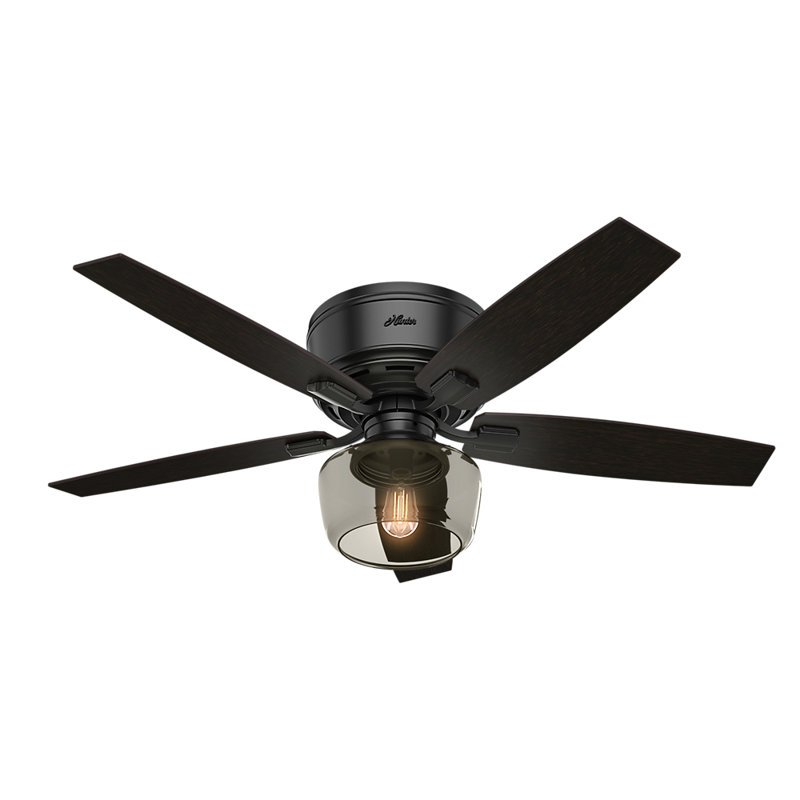 52 Bennett 5 Blade Flush Mount Ceiling Fan With Light Kit Included Reviews Joss Main
