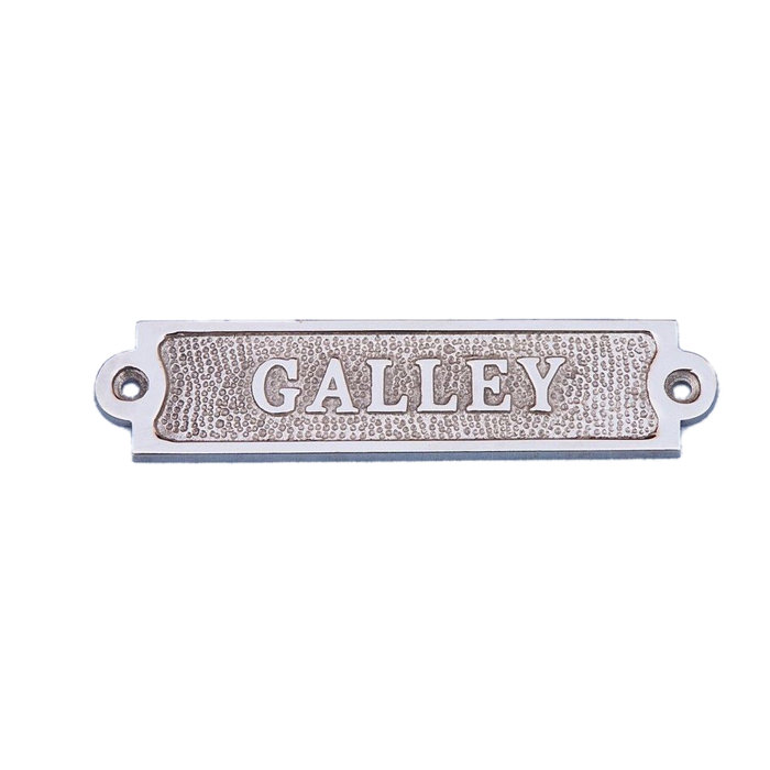 6 Chrome Galley Sign Wall Décor 6 Chrome Galley Sign Wall Décor
