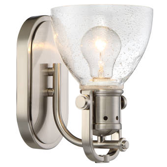 Gracie Oaks Hovi 1 Light Dimmable Light Wood Bath Sconce Wayfair