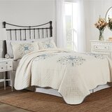 navy blue and white quilt