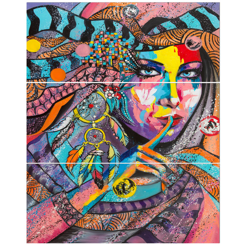 East Urban Home Woman Portrait In Your Dreams Oil Painting Print