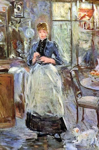 Buyenlarge 'In Dining Room' by Berthe Morisot Painting ...