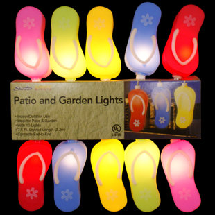 Best 10-Light Flip-Flop Sandal String Lights (Set of 10) By Penn Distributing Outdoor Lighting 10-Light Flip-Flop Sandal String Lights (Set of 10) By Penn Distributing Outdoor Lighting
