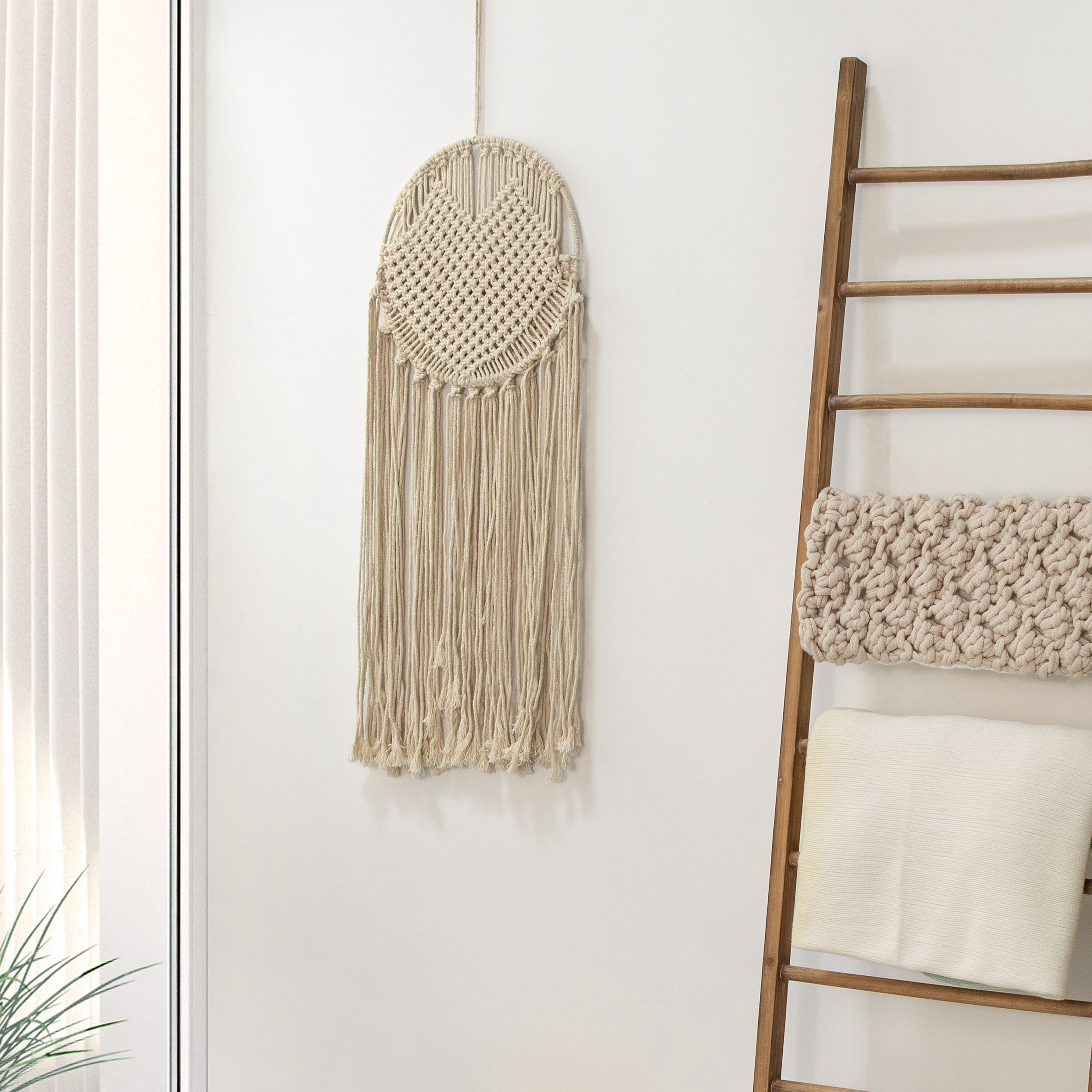 Dakota Fields Fabric Macrame Wall Hanging Wayfair