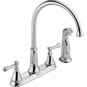 Cassidy Double Handle Kitchen Faucet with Side Spray