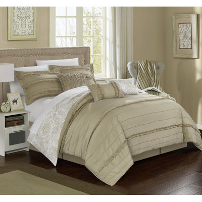 Chic Home Elle 11 Piece Reversible Bed In A Bag Comforter Set Size