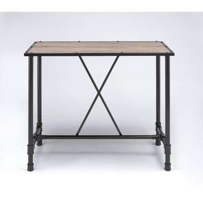 Calton Rectangular Metal Pub Table Williston Forge Rectangular Metal Pub Table Williston Forge