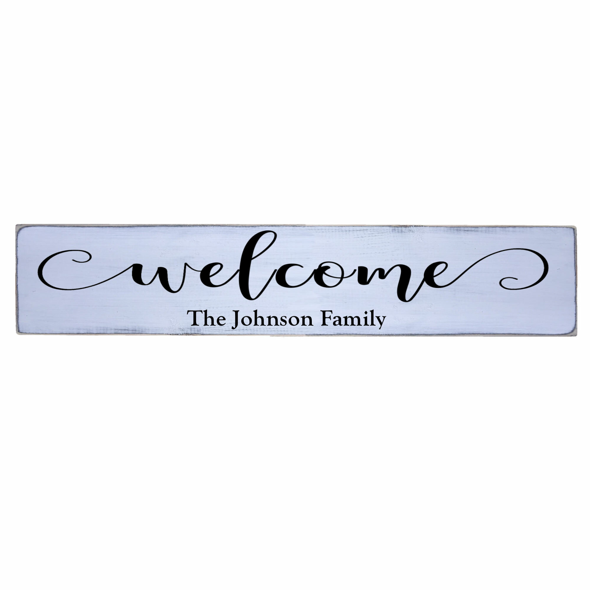 Red Barrel Studio Personalized Welcome Modern Family Name Sign