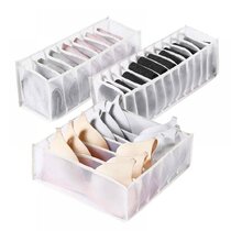 Set of 4 Underwear Bra Glove Socks Tie Closet Organizer Storage Box Drawer US