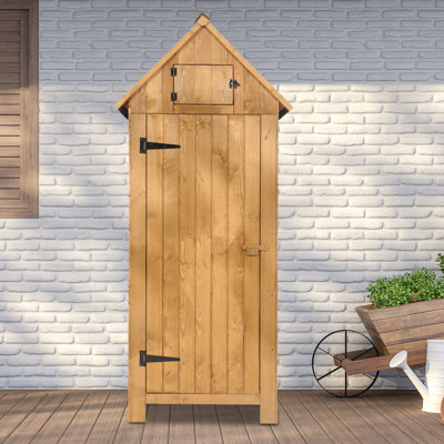Fir 5.9 ft. W x 2.5 ft. D Solid Wood Storage Shed