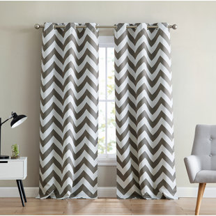 Gray Chevron Curtains Wayfair Quickview