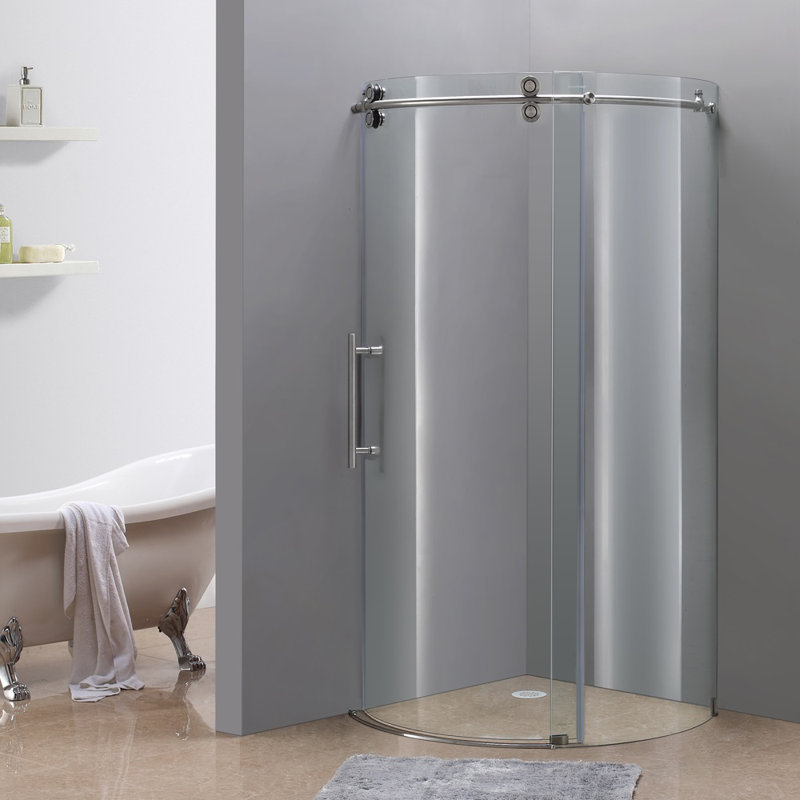 Aston Orbitus 35 5 X 75 Round Sliding Shower Enclosure Wayfair