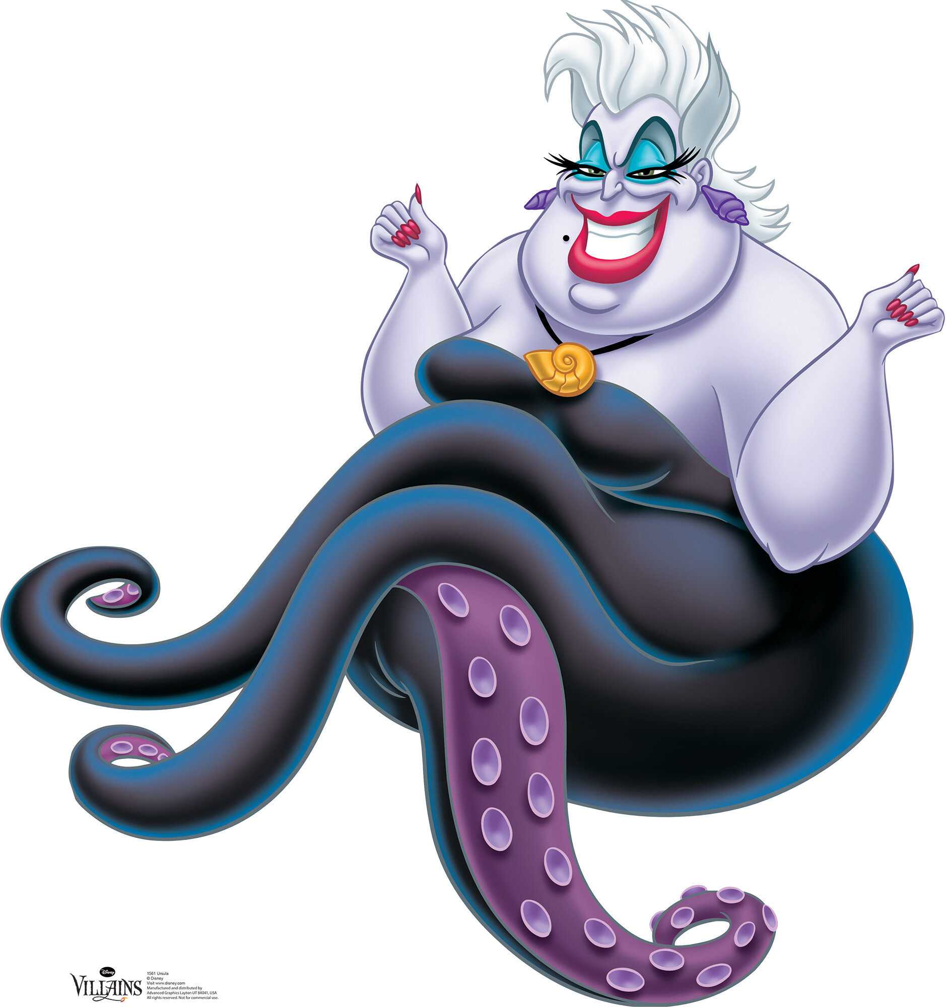 Ursula Little MermaidMaleficent Set Of 2 Villain Disney Iron On Patches Set 