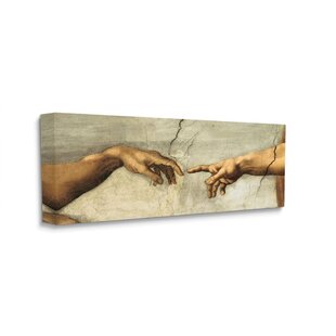 Time 4 Picture Michelangelo Buonarotti THE CREATION OF ADAM HANDS CANVAS PICTURES