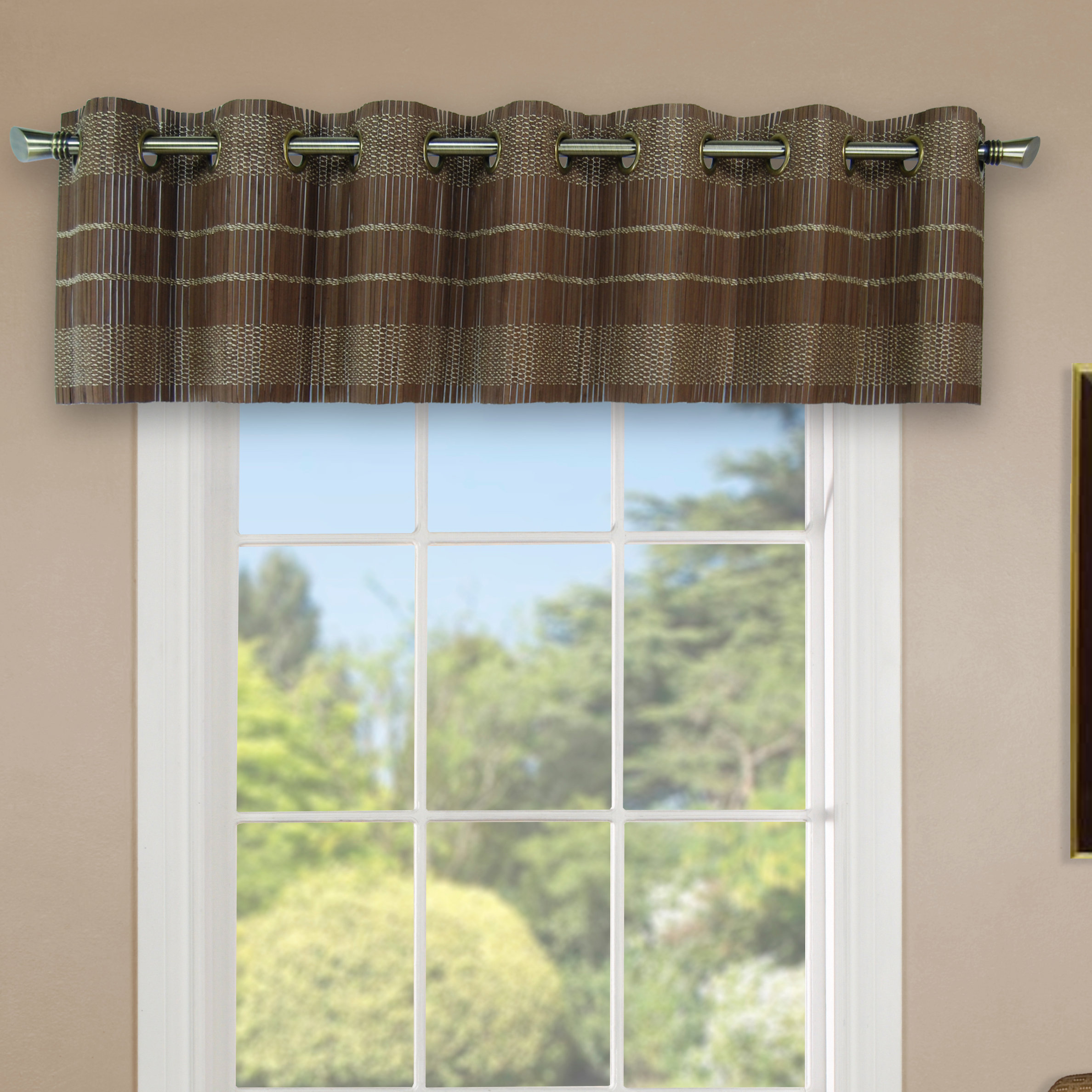 Winston Porter Bluntleaf Rayon From Bamboo Grommet Single Panel