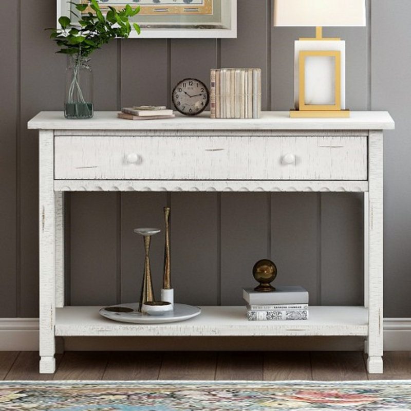 Longshore Tides Console Tables For Entryway White Wood Entryway