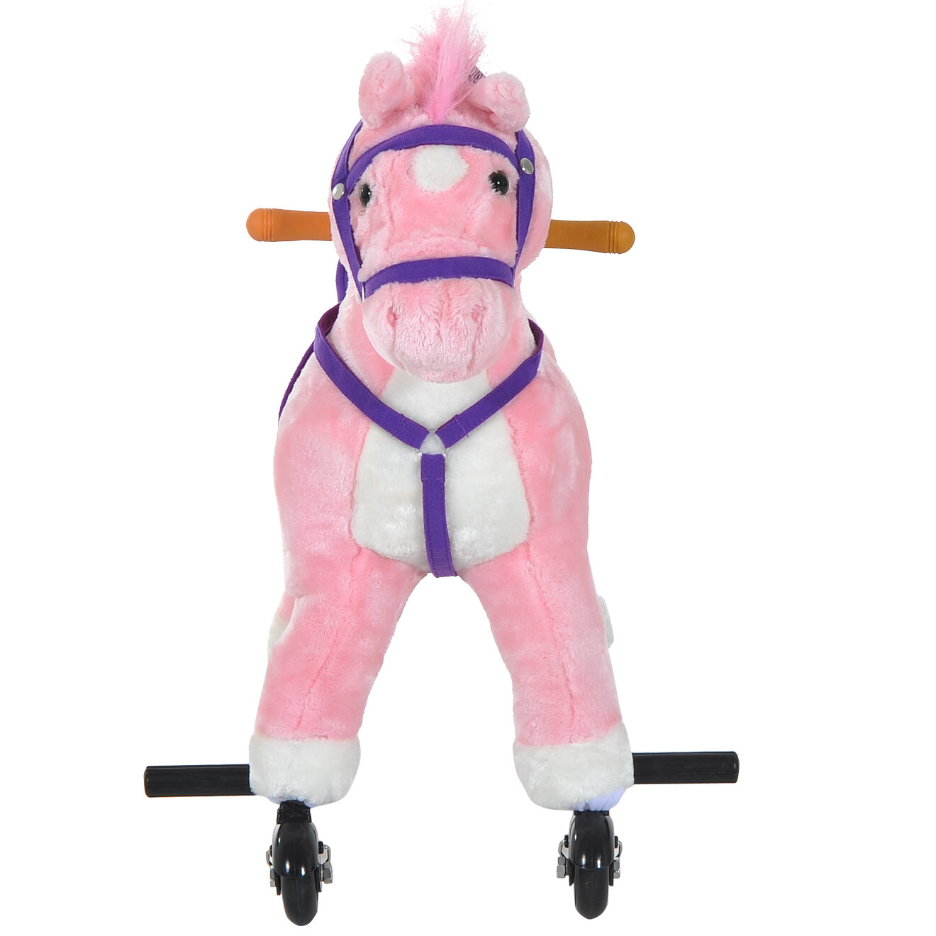 qaba plush rocking horse