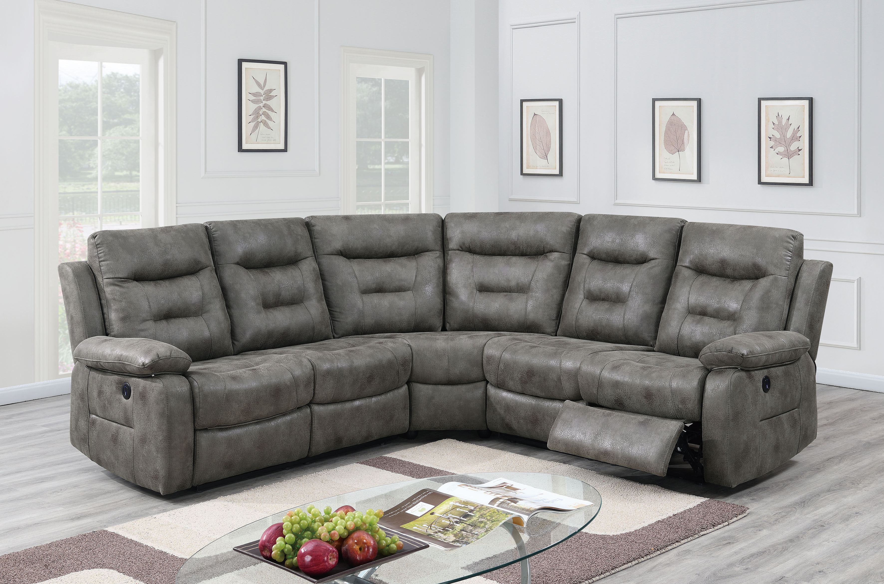 Red Barrel Studio Mallorca Symmetrical Reclining Sectional Reviews Wayfair