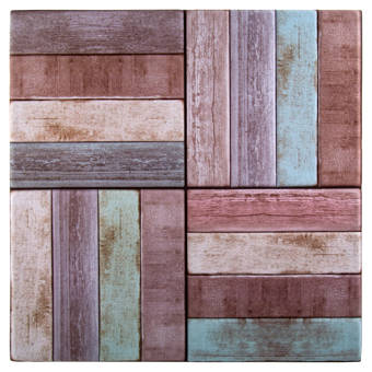 Ctgbrands Weathered Parquet 12 X 12 Pvc Peel Stick Mosaic Tile