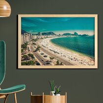 French Seaside Resorts Beach Shell Vintage World Travel Art Poster Print