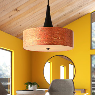 mid century modern drum chandelier