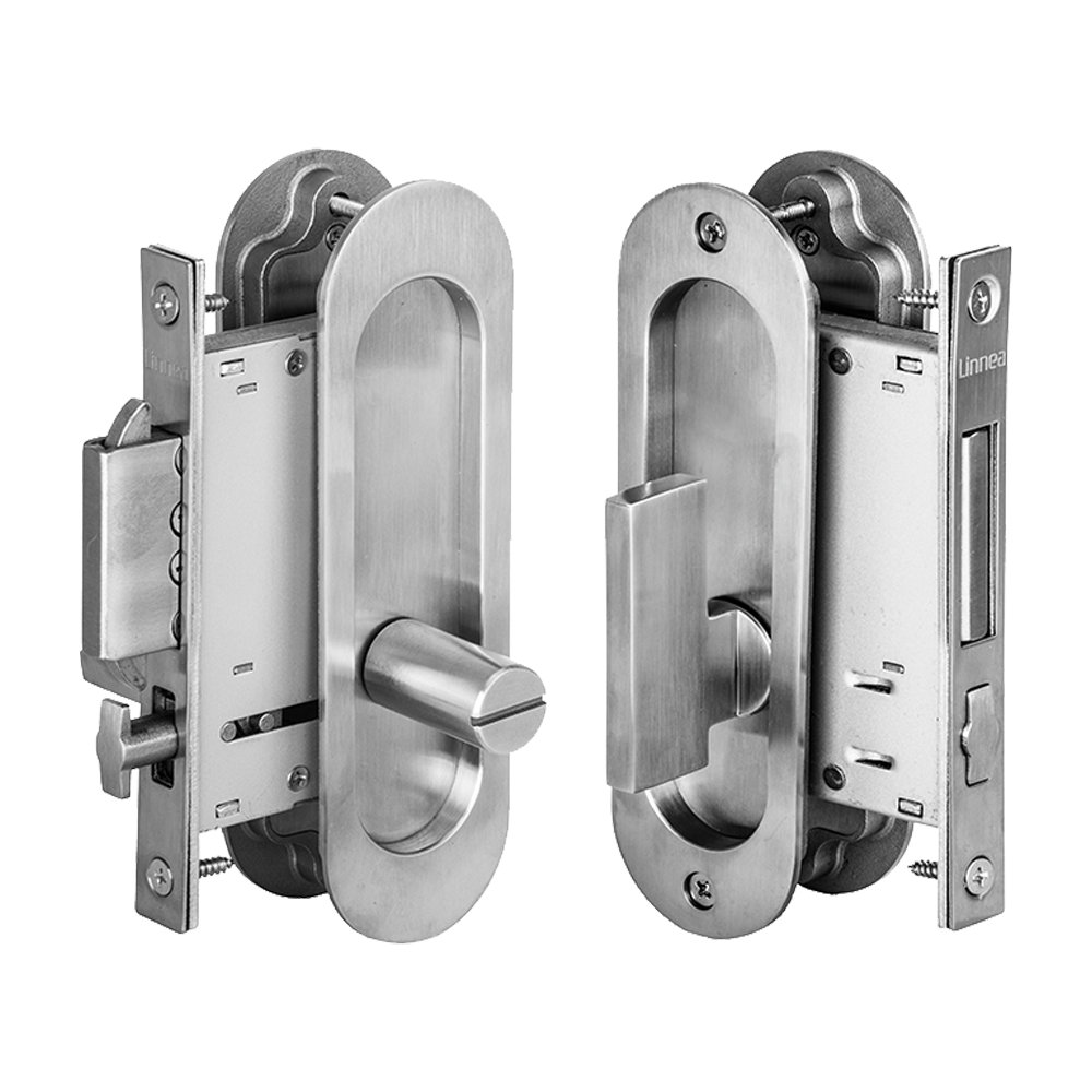 Linnea Pocket Door Lock with ADA Knob Wayfair