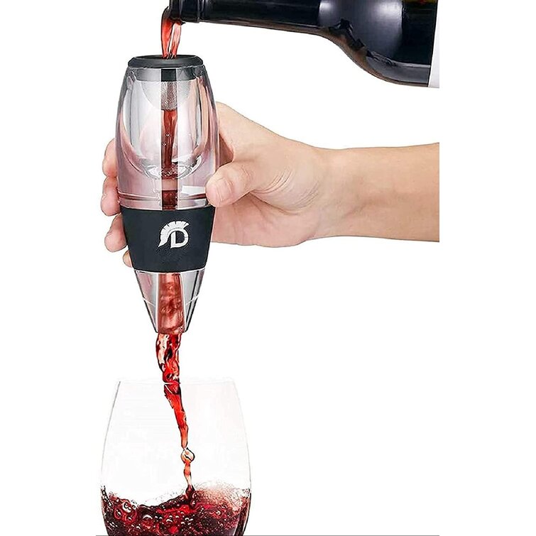 Red Wine Bottle Aerator Decanter Aerating Pourer Spout Bar Accessory Set  V!