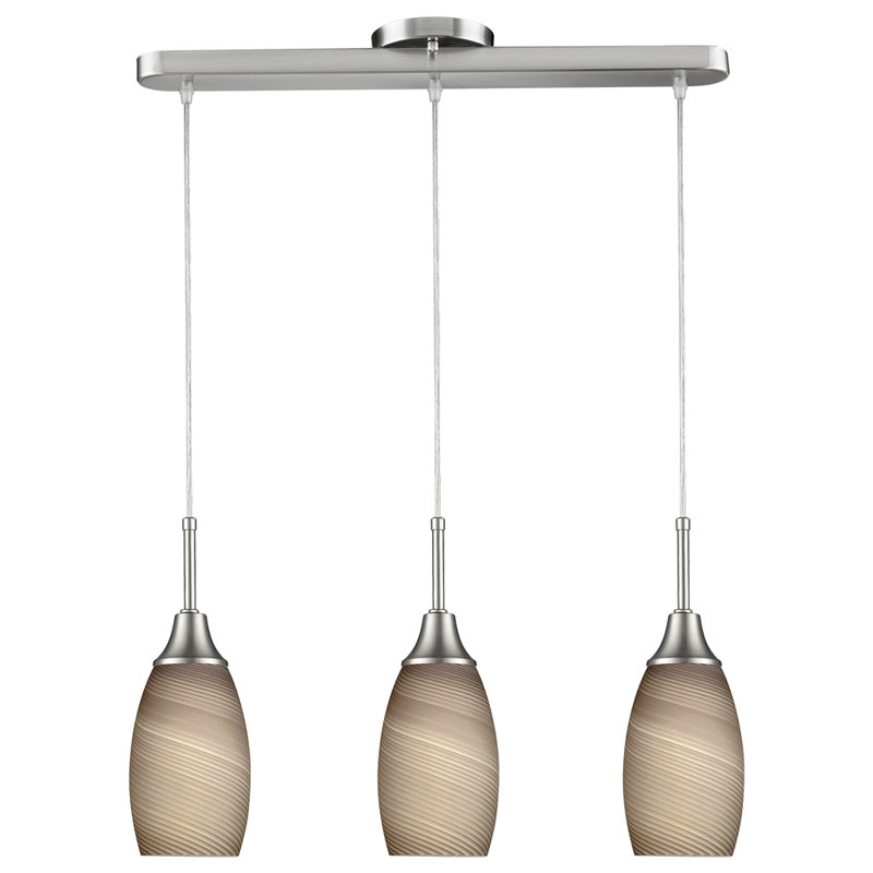 Latitude Run Centralia 3 Light Kitchen Island Bell Pendant