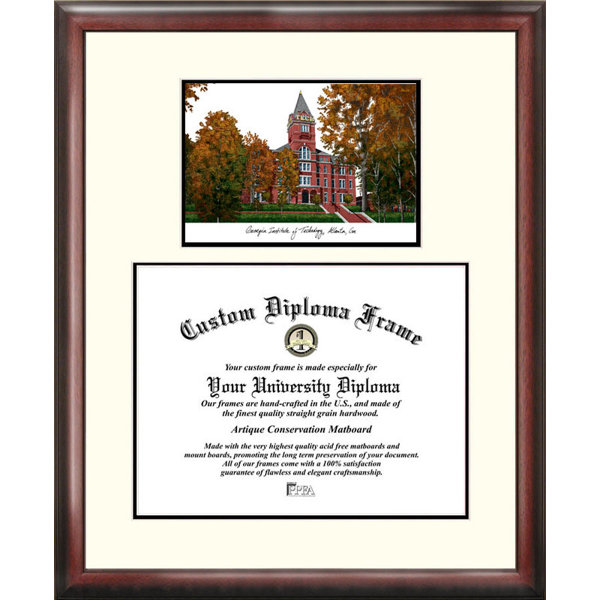 Campus Images Ncaa Georgia Institute Of Technology Scholar Lithograph Picture Frame Wayfair