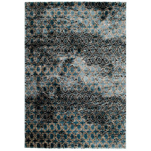 Turquoise And Black Area Rug Wayfair Moe Turquoise Black Area Rug