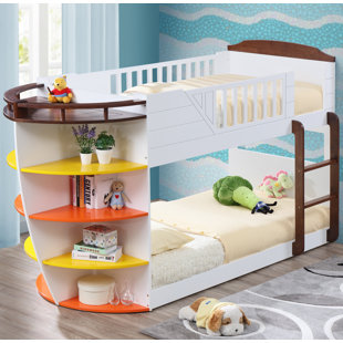 Go to store & view more images Crewkerne Twin over Twin Bunk Bed with Storage Shelves by Zoomie Kids