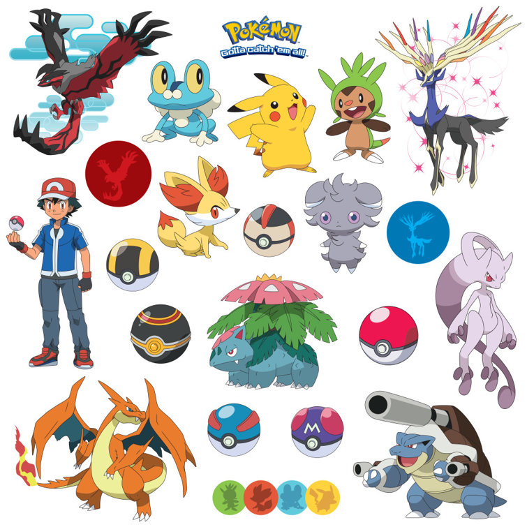 Room Mates Popular Characters Pokemon Xy Wall Decal Reviews Wayfair