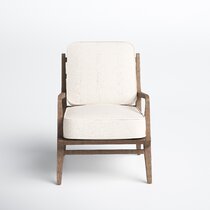 wood frame chair with removable cushions