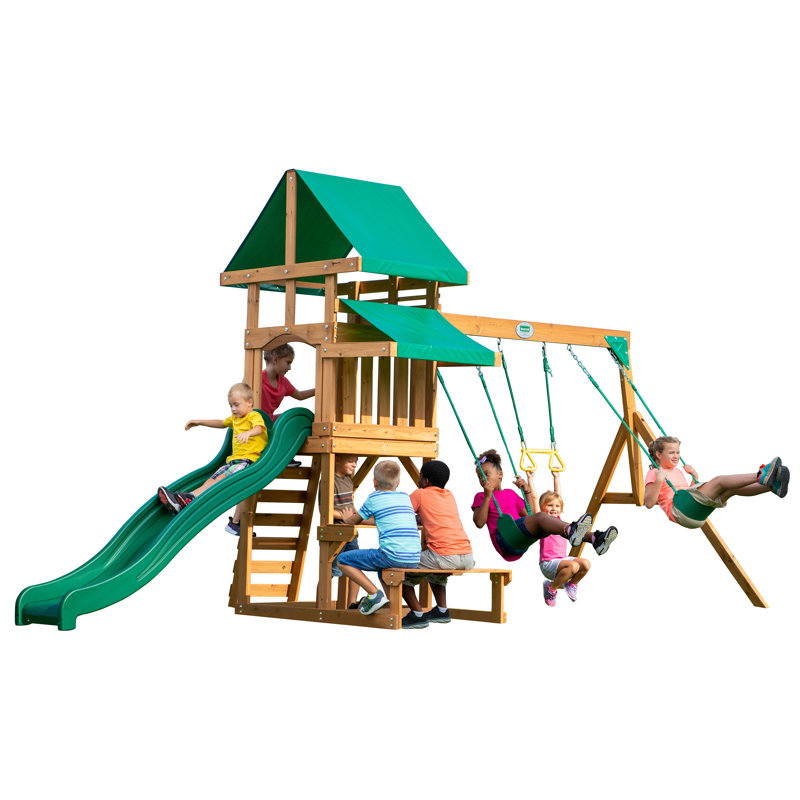 backyard discovery oakmont all cedar playset