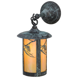 Best Greenbriar Oak 1-Light Outdoor Wall Lantern By Meyda Tiffany Outdoor Lighting Greenbriar Oak 1-Light Outdoor Wall Lantern By Meyda Tiffany Outdoor Lighting