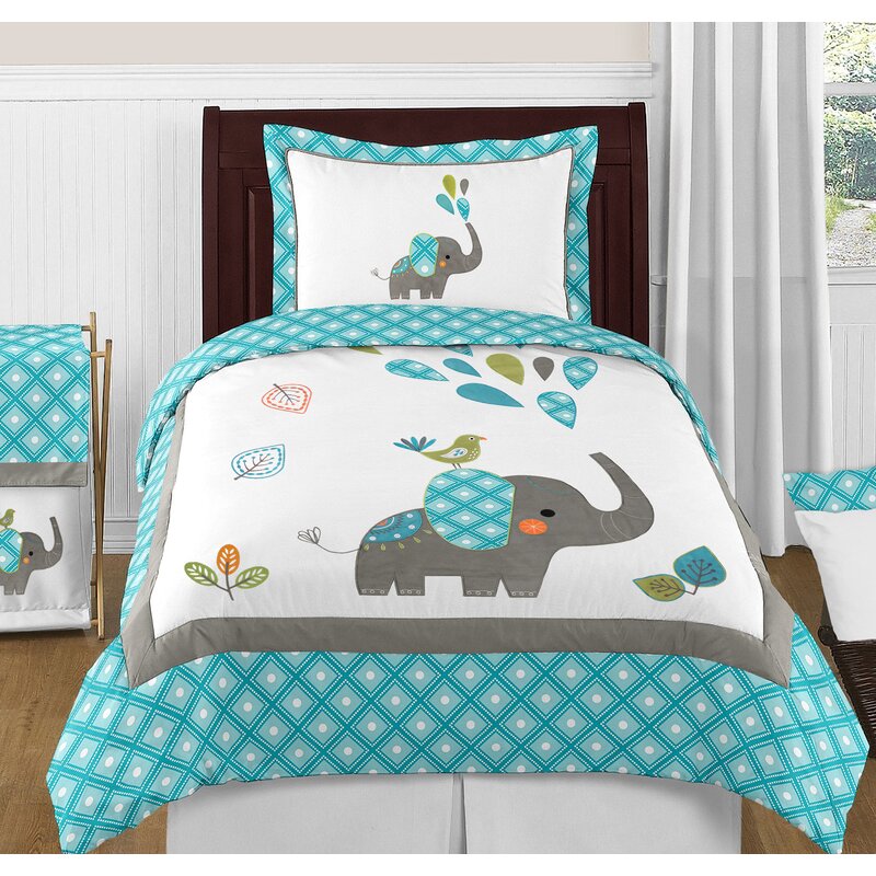 Sweet Jojo Designs Mod Elephant Comforter Set Reviews Wayfair