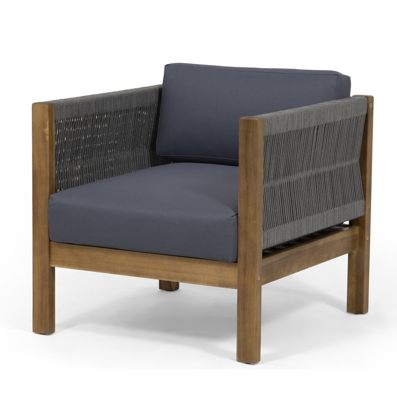 Bay Isle Home Silke Modern Outdoor Patio Chair With Cushions Silke Modern Outdoor Patio Chair