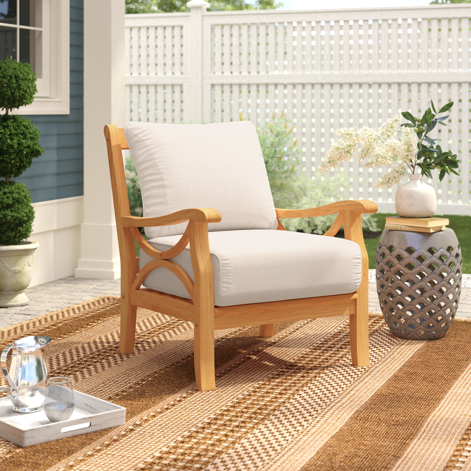 Wood Patio Lounge Chairs You Ll Love In 2019 Wayfair