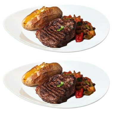 Bormioli Rocco Elegant Steak Plates Serving Trays Dinner Lunch Beef Fish Chicken 