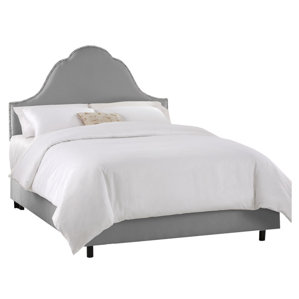 Wynona Cotton Upholstered Panel Bed by Skyline Furniture