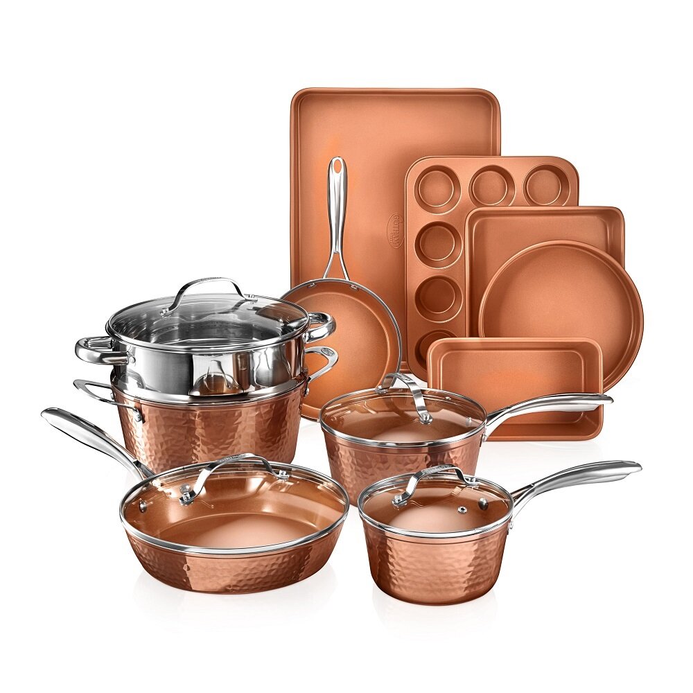 Featured image of post Copper Vs Nonstick Cookware Sets : The nonstick pans, pots, and skillets that make cooking easy.