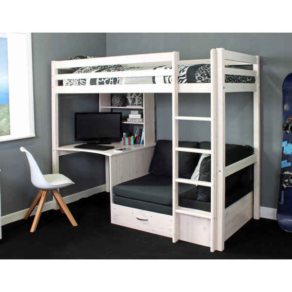 Adult Full Loft Bed With Desk Wayfair Co Uk