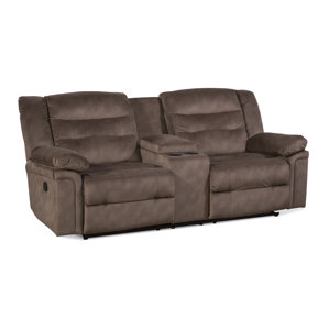 Serta Upholstery Charlestown Double Recliner Reclining Loveseat by Latitude Run