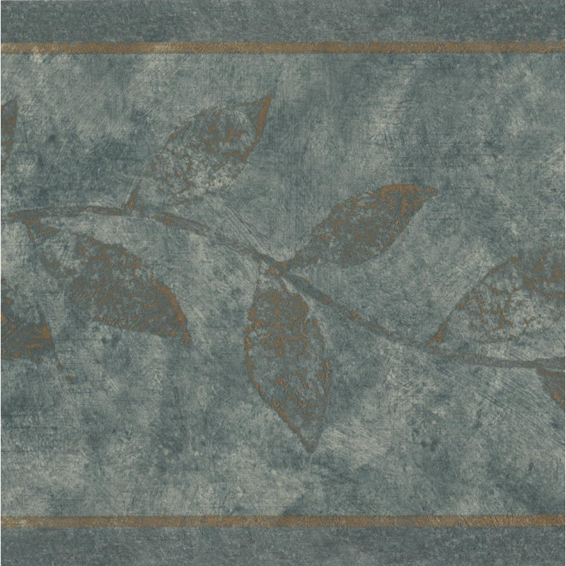Astoria Grand Krish Pine Leaves On Vine Rustic Retro Design 15 L X 7 W Floral And Botanical Wallpaper Border Wayfair