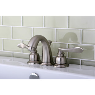 Kingston Brass FB958 Mini-Widespread Lavatory Faucet 5 in Spout Reach Satin Nickel