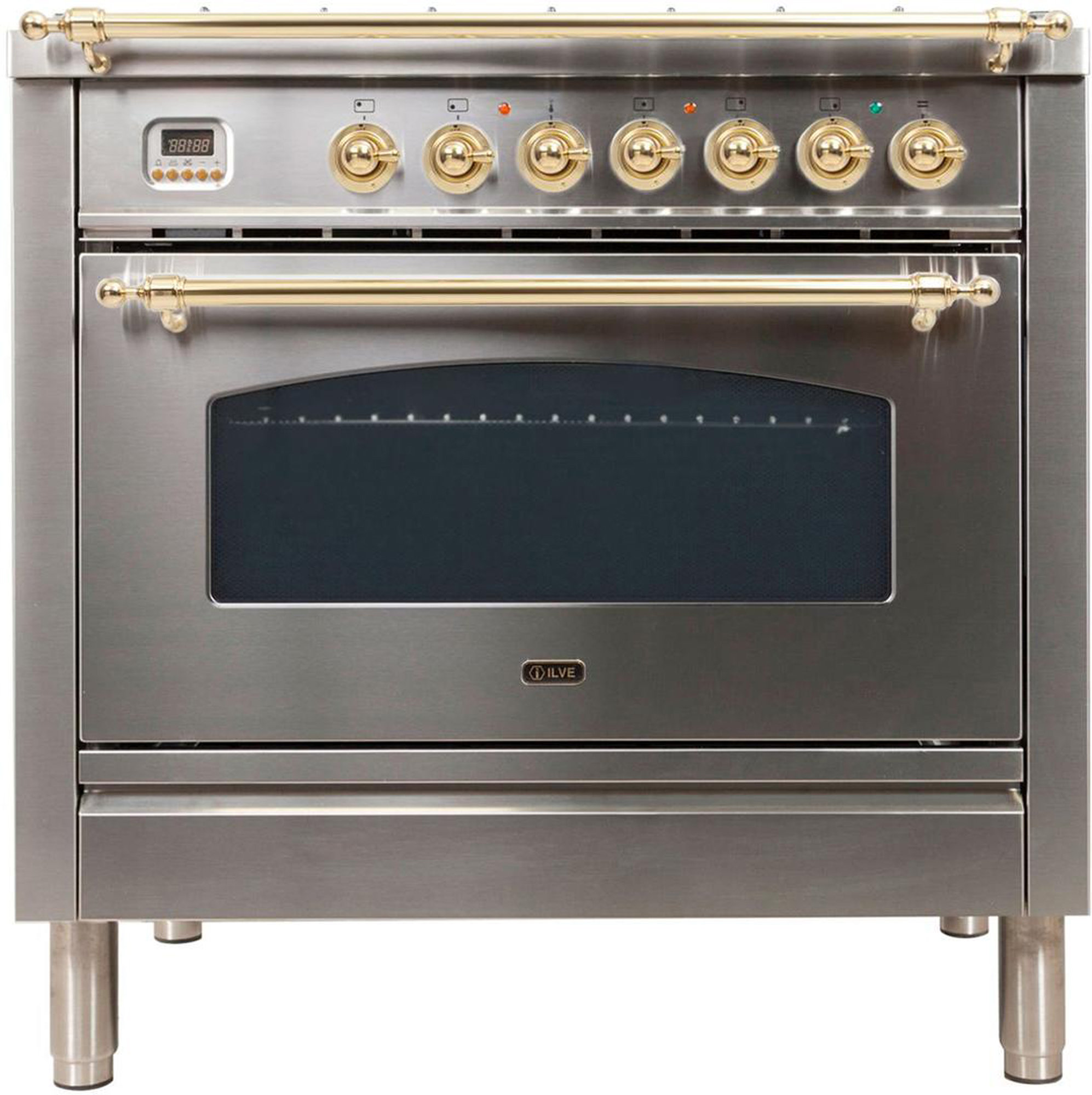 ILVE Nostalgie 36" 3.55 Cubic Feet Dual Fuel Freestanding Convection