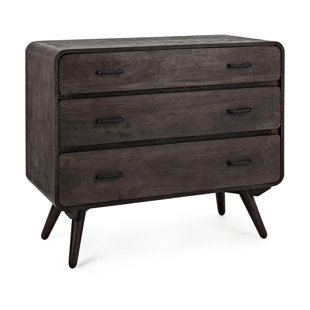 Go to store & view more images Vikenti Rustic Mango Wood 3 Drawer Dresser by Union Rustic