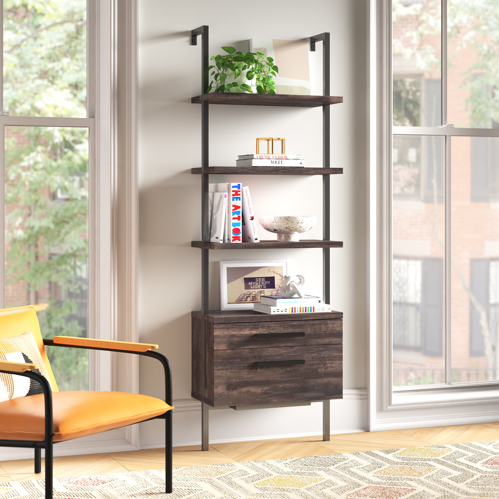 Black Drawer Equipped Bookcases You Ll Love In 2021 Wayfair