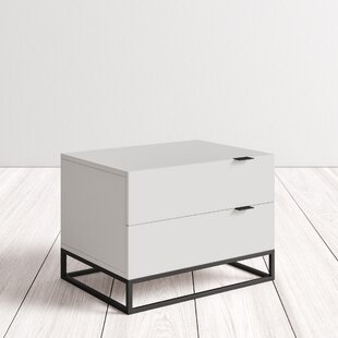 Modern Contemporary White Lacquer Nightstand Allmodern