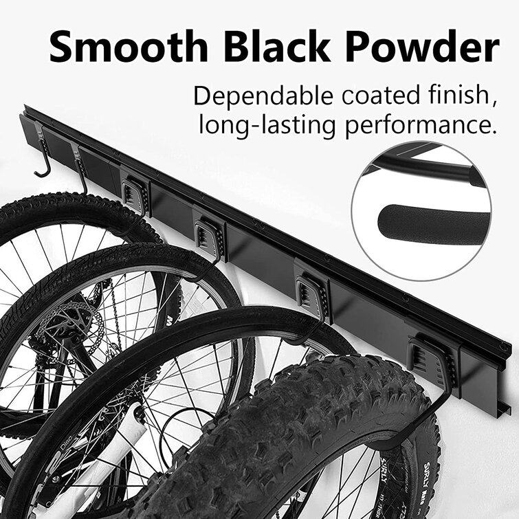 Bike Storage Rack Wall Mount Hanger for 5 Bicycles & 3 Helmet,Holds Up to 300lbs 